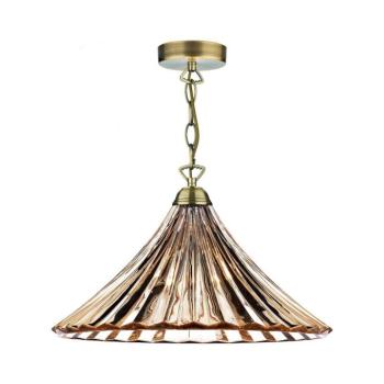 Där Lighting Där Lighting ARD866 -Láncos csillár ARDECHE 1xE27/60W/230V sárgaréz/füstbarna ARD866 kép