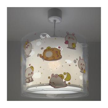 Dalber 41762E - Gyerek csillár KAWAII FRIENDS 1xE27/15W/230V szürke 41762ME kép