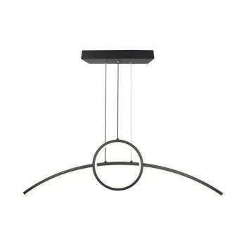 Designer függeszték, 30w, 4000K, természetes fehér, 3200lm, 360°, fekete, V-TAC, 6933 kép