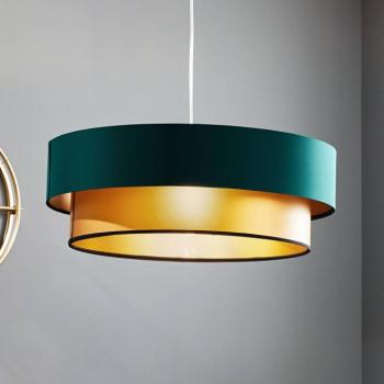 Dorina függőlámpa, zöld/arany Ø 60cm kép