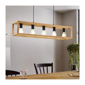 Eglo 32143 - BLACKCROWN kábeles függeszték, 5xE27/40W/230V, barna 32143 kép