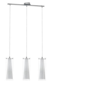 EGLO , 89833 , PINTO , függeszték , E27 , 3X40W , IP20 , átlátszó, fehér kép