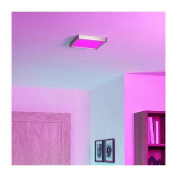 Eglo 901383-LED RGBW Fényerőszabályozható füstszínű mennyezeti lámpatest FUEVA-Z LED/10,5W/230V 22x22cm IP44 króm 901383 kép