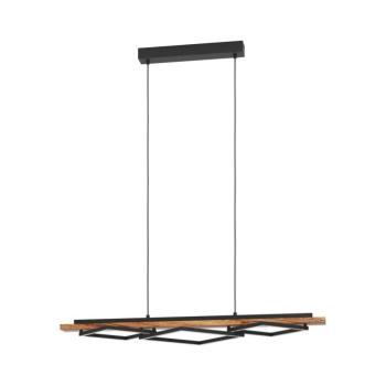 Eglo 901933 - BOYAL kábeles mennyezeti LED csillár 2xLED/13W/230V+ LED/16W fekete/barna 901933 kép