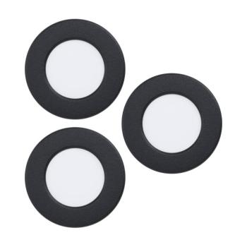 EGLO connect LED beépíthető lámpa Fueva 6-Z, fekete, 3 db-os szett kép