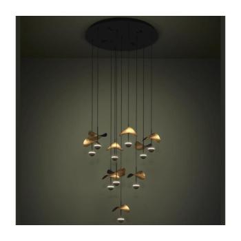 Eglo 390339 - LED Dimmelhető csillár zsinóron DRACERA 10xLED/2,3W/230V átm. 58 cm 390339 kép