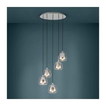 Eglo 39668 - Csillár zsinóron ALBARINO 5xE27/40W/230V füstös 39668 kép