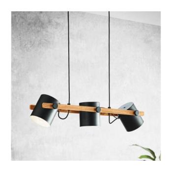 EGLO , 43517 , HORNWOOD , függeszték , E27 , 3X60W , IP20 , barna kép
