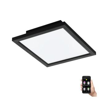 LED panel , falon kívüli , 15.3W , CCT , dimmelhető , 30 x 30 cm , fekete , EGLO Connect.Z , Zigbee , SALOBRENA-Z , 900049 kép