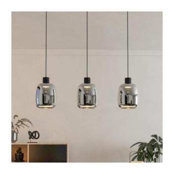EGLO , 901121 , MOLOCHIO-Z , függeszték , 2700 K 6500 K , LED , 3X3,7W , Dimmelhető , IP20 , fekete-átlátszó kép