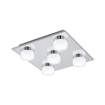 EGLO , 96544 , ROMENDO 1 , mennyezeti lámpa , 3000 K , LED , 5X5,4W , dimmelhető , IP44 , átlátszó, szatinált kép