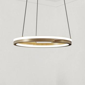 EGLO MEZZOMONTE LED lógó világítás, bronz, Ø 48 cm, CCT kép