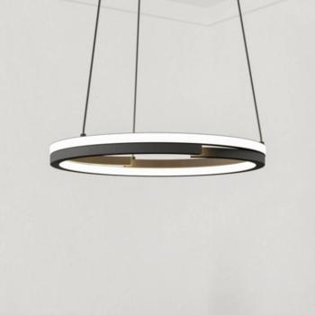 EGLO MEZZOMONTE LED lógó világítás, fekete, Ø 48 cm, CCT kép