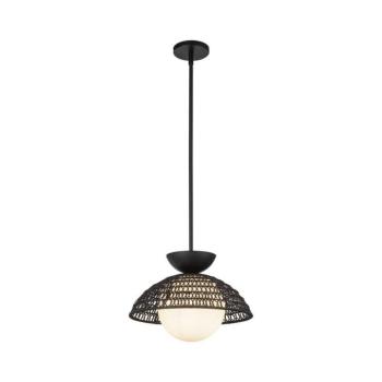 Elstead Alora Mood ALM-PERTH-P-BK - PERTH rúdon függő csillár 1xE27/60W/230V átm. 37,5 cm fekete ALM-PERTH-P-BK kép