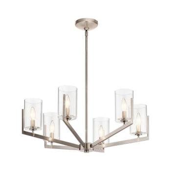 Elstead Quintiesse QN-NYE6-CLP - NYE rudas csillár 6xE14/40W/230V matt króm QN-NYE6-CLP kép