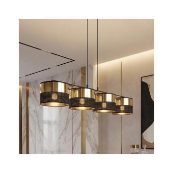 EMIBIG Kábeles csillár LUX 4xE27/15W/230V fekete/arany 1649/4 kép