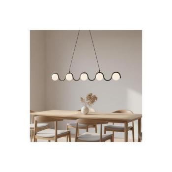 EMIBIG Kábeles csillár SINUS 5xG9/8W/230V fekete 1582/5 kép