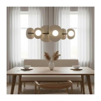 EMIBIG Kábelre függesztett csillár ELEMENTI 6xG9/8W/230V bézs 1493/6 kép
