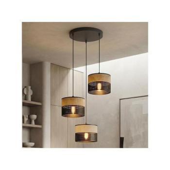 EMIBIG KARBON kábelen függő csillár, 3xE27/15W/230V, fekete/barna 1653/3PREM kép