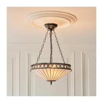Endon 111870 - Tiffany FARGO láncos csillár 3xE27/10W/230V átm. 41,5 cm 111870 kép