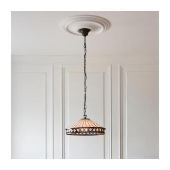 Endon 112196 - Tiffany FARGO láncos függeszték, 1xE27/60W/230V, átm. 41,5 cm 112196 kép