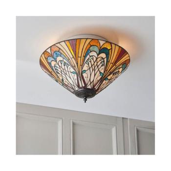 Endon 70241 - Tiffany HECTOR mennyezeti lámpa 2xE27/60W/230V Ø 40 cm 70241 kép