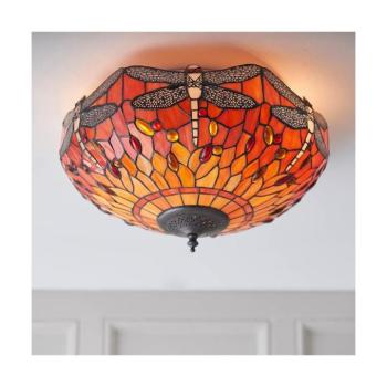 Endon 70721 - Mennyezeti lámpa Tiffany DRAGONFLY 2xE27/60W/230V, átmérő 41 cm 70721 kép