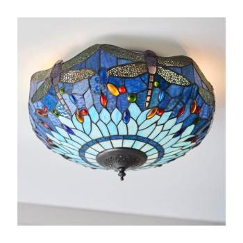Endon 70722 - Tiffany DRAGONFLY mennyezeti lámpa 2xE27/60W/230V átm. 41 cm 70722 kép