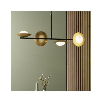 Endon 92036 - Kábeles függeszték RUFFLE 4xG9/3W/230V sárgaréz/fekete 92036 kép