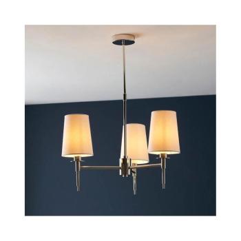 Endon 99455 - rúdra szerelt csillár 3xE14/6W/230V fényes króm/fehér 99455 kép