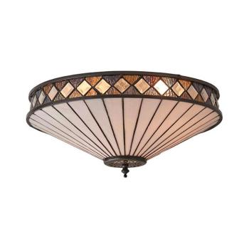 Endon 64145 - Mennyezeti lámpa Tiffany FARGO 2xE27/60W/230V Ø 41,5 cm 64145 kép