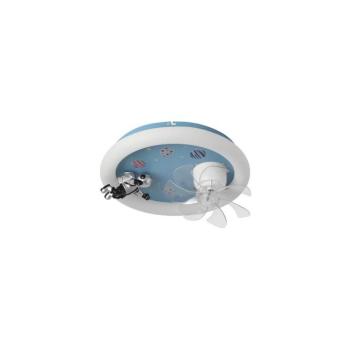 Eurolamp LED gyermek dimmelhető mennyezeti lámpa látorral LED/48W/230V 3000/4000/6000K kék 300-25058 kép