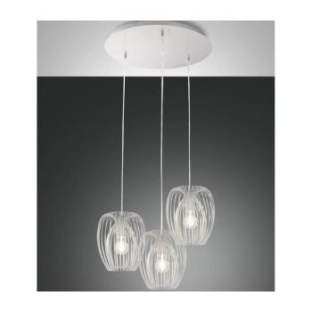 Fabas Luce 3677-47-102 - Csillár zsinóron CAMP 3xE27/40W/230V fehér 3677-47-102 kép