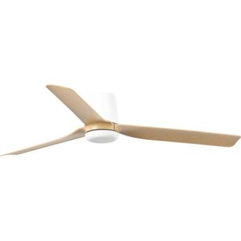 FARO Barcelona FARO 33829WT - Mennyezeti látor PUNT TUB M barna/fehér átm. 132 cm WT + távirányító 33829T kép