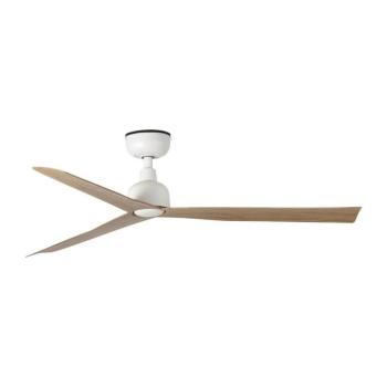 FARO Barcelona FARO 34370 - Mennyezeti látor MARINE M átm. 125 cm barna/fehér IP44 + távirányító 34370 kép