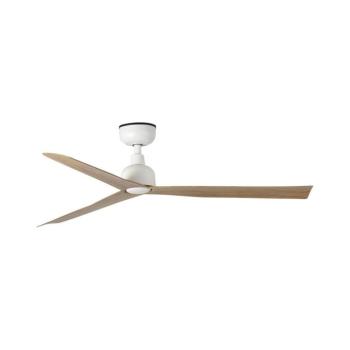 FARO Barcelona FARO 34370WT - Mennyezeti látor MARINE M, átmérő 125 cm, barna/fehér, IP44, WT + távirányító 34370T kép