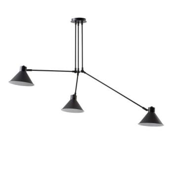 Fekete mennyezeti lámpa 80x80 cm Dione – Kave Home kép