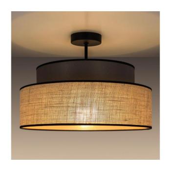 Felületre szerelhető csillár BOHO 1xE27/60W/230V átm. 40 cm barna/bézs 0682 kép