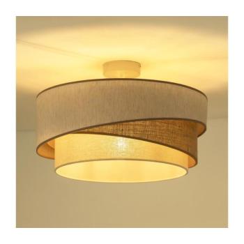 - Felületre szerelhető csillár KOBO 1xE27/15W/230V átm. 45 cm bézs/barna/fehér 605540 kép