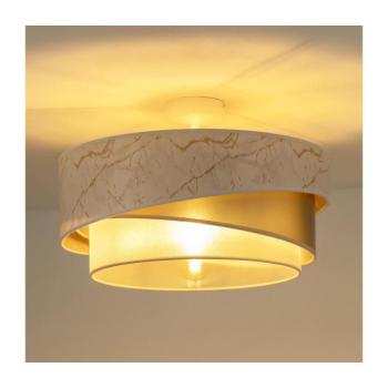 - Felületre szerelhető csillár KOBO 1xE27/15W/230V átm. 45 cm fehér/arany 605489 kép