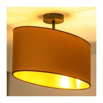 - Felületre szerelhető csillár OVAL VEGAN 1xE27/15W/230V barna 604413 kép