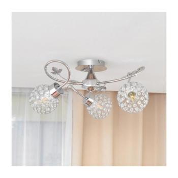 Felületre szerelhető csillár SOPHIA 3xE27/15W/230V fényezett króm/átlátszó W-A 1455/3 CH kép