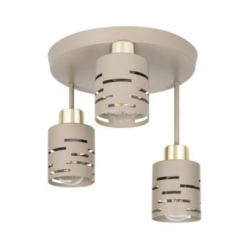 Felületre szerelt csillár ELEN 3xE27/35W/230V bézs/arany ELEN PENDANT LIGHT 3 BEIGE kép