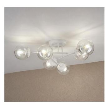 Felületre szerelt csillár MALENA 6xE14/5W/230V fehér/átlátszó LM-6.341/BIAŁY/TRANSPARENT kép