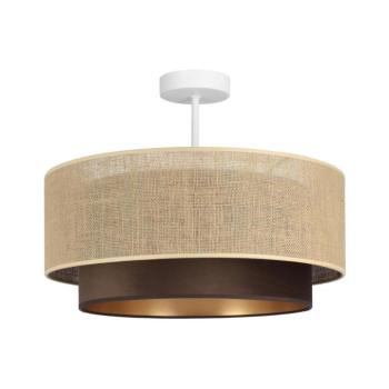 Felületre szerelt csillár SARTA 1xE27/60W/230V átm. 45 cm barna/juta H0192 kép