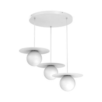 FLAT zsinóros csillár 3xE27/15W/230V fehér 9624 kép