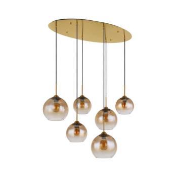Globo 15788-6H - JAMESSA kábeles csillár 6xE27/60W/230V sárgaréz 15788-6H kép