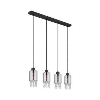 Globo 15799-4H - Csillár zsinóron BACKEY 4xE27/40W/230V fekete 15799-4H kép