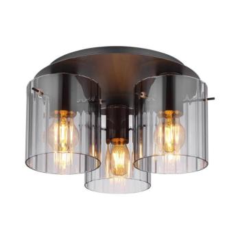 Globo 15904-3D - Mennyezeti lámpa TULIVAR 3xE27/40W/230V átm. 37 cm szürke 15904-3D kép