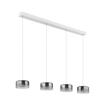 Globo 16024-4WR - LED kábelre függeszthető csillár BELINDA LED/24W/230V fehér/füstszínű 16024-4WR kép